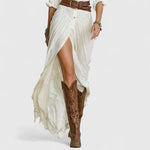 Κλεονίκη - Μακρύ λινό φόρεμα με διακριτική κομψότητα και φυσική άνεση