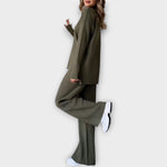 Πλεκτό Σετ με Άνετη Γραμμή