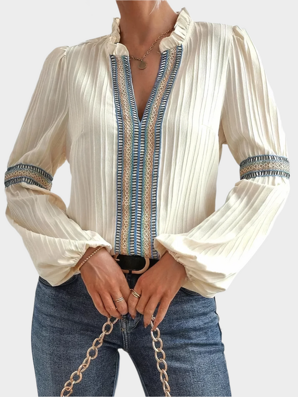 Εντυπωσιακή Μπλούζα με V-Λαϊμόκοψη