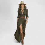 Κλεονίκη - Μακρύ λινό φόρεμα με διακριτική κομψότητα και φυσική άνεση